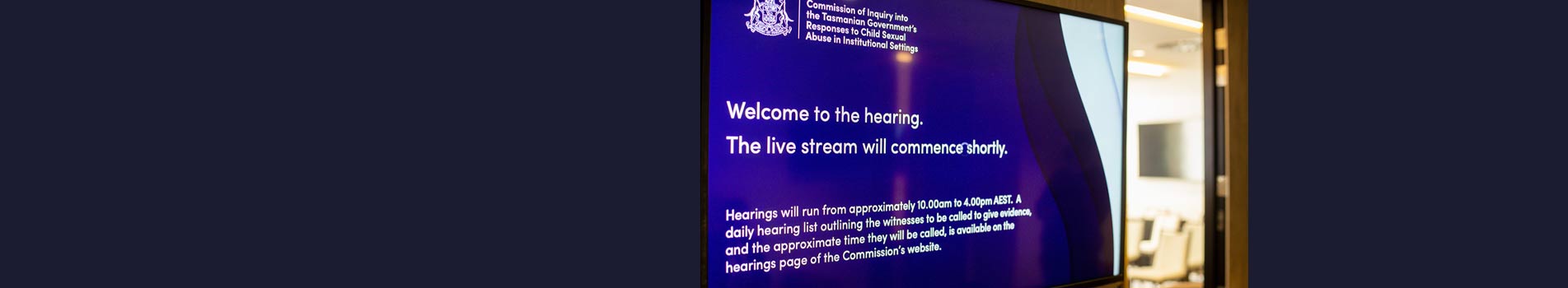 Welcome to the hearing
