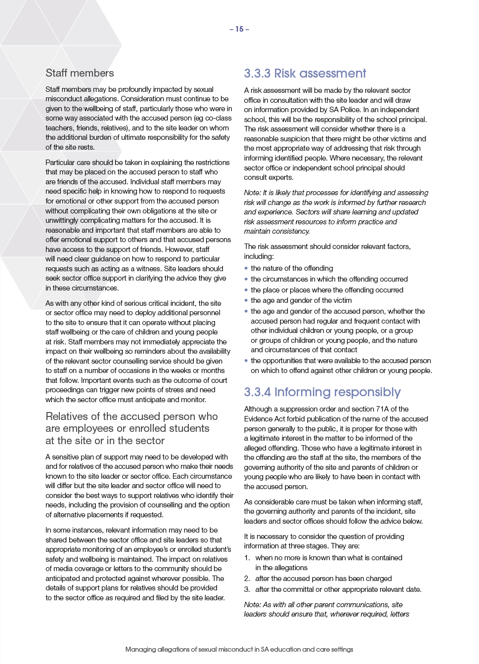 Appendix_E_-_Managing_Allegations_of_Sexual_Misconduct_in_SA_Education_and_Care_Settings_Guideline13